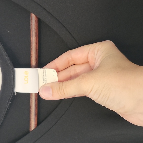 Lole black active wear tshirt size S stretchy easy comfy - Picture 3 of 5